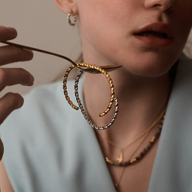 Pulseira Escrava Entrançada