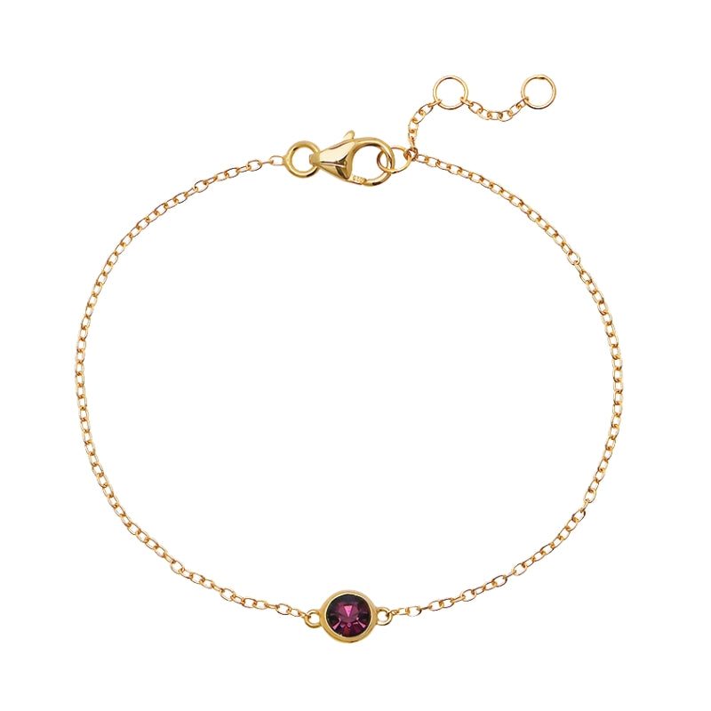 Pulseira Birthstone Fevereiro