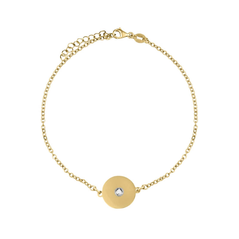 Pulseira em Prata Dourada