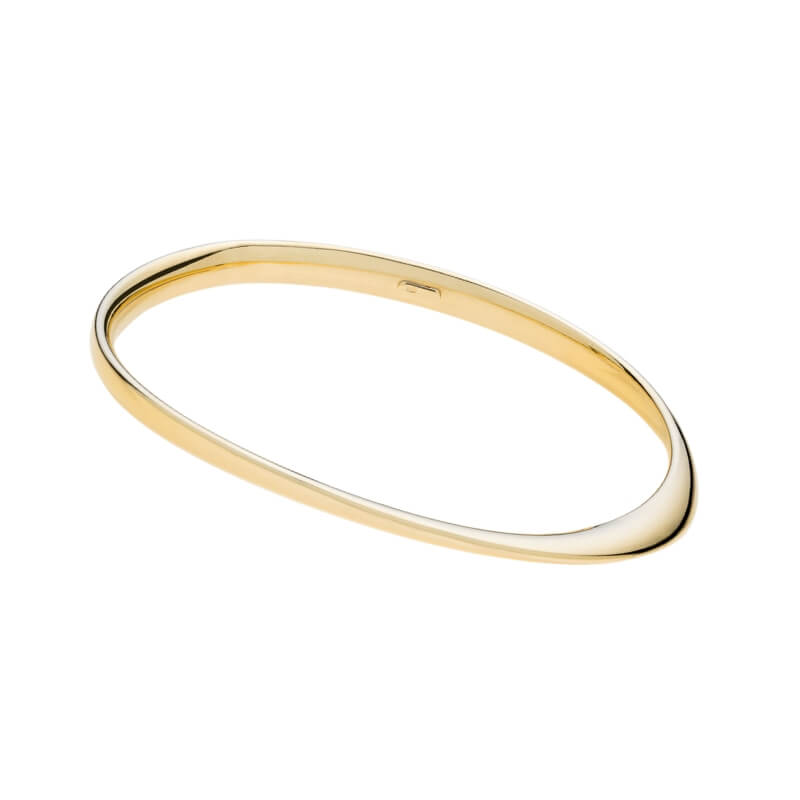 Pulseira Escrava em Prata Dourada