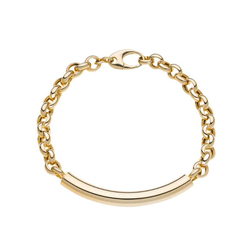 Pulseira em Prata Dourada