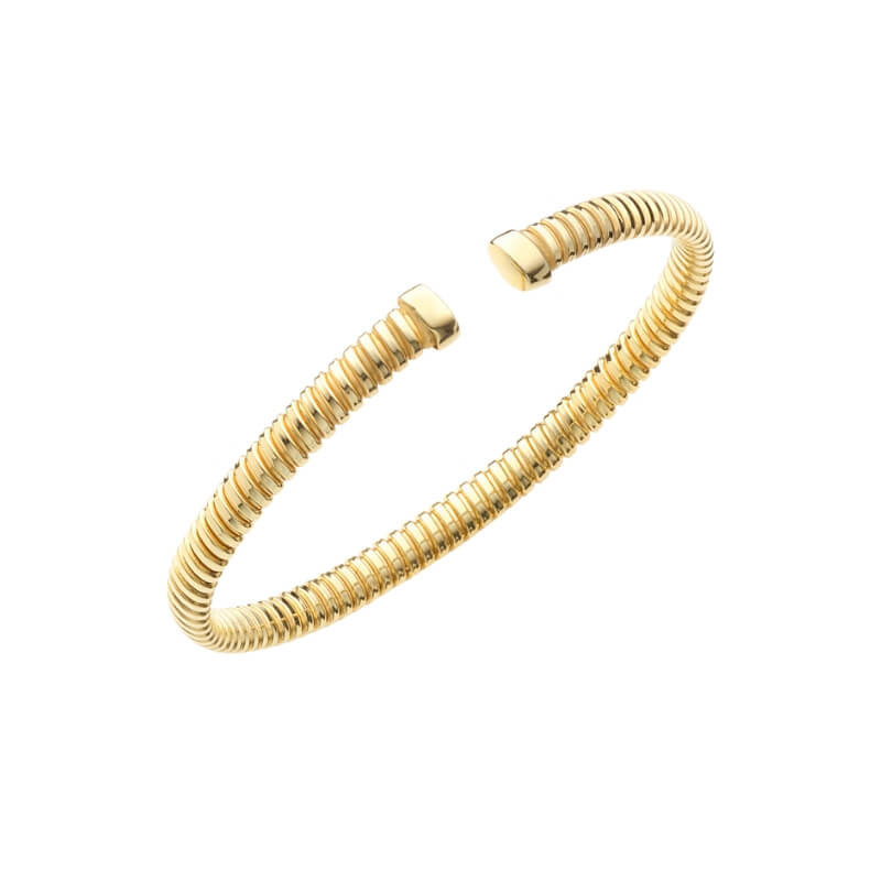 Pulseira Escrava em Prata Dourada