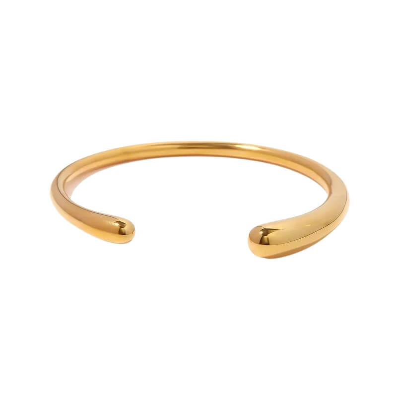 Pulseira Escrava em Aço Dourado