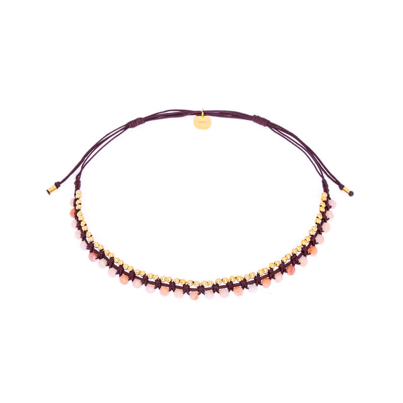 Pulseira de tornozelo com missangas