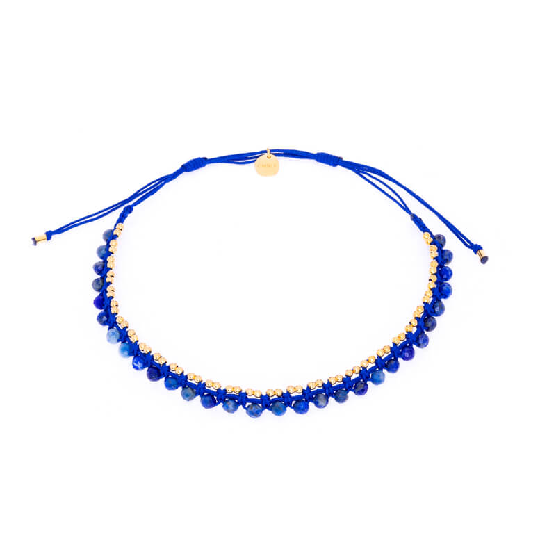 Pulseira de tornozelo com missangas