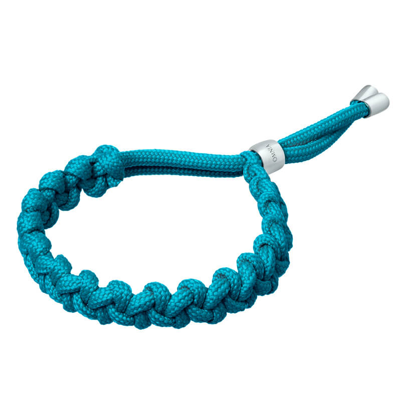 Pulseira Nó flor prateada