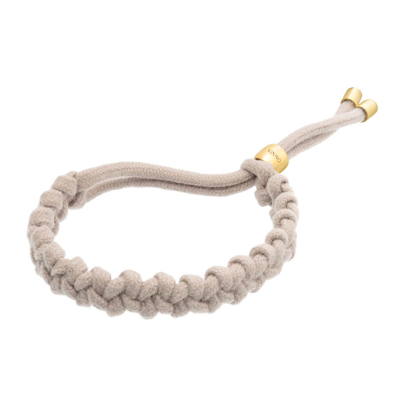 Pulseira Nó flor dourada